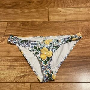 NWT Lemon Print Bikini Bottom